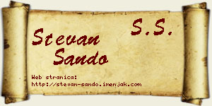 Stevan Sando vizit kartica